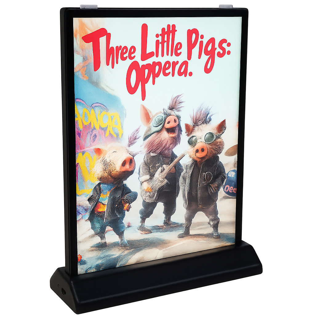 Ultra thin lightbox z wbudowanym powerbankiem - ledmesee | dwustronna