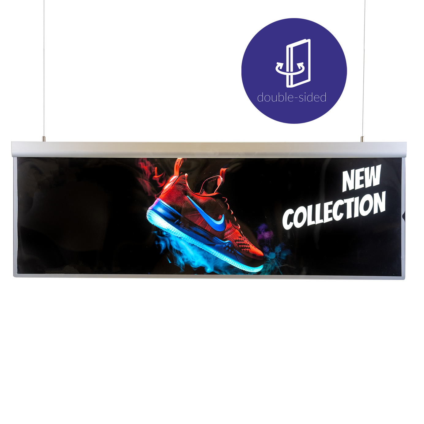 Ultra thin lightbox - horyzontalna - ledmesee | dwustronna