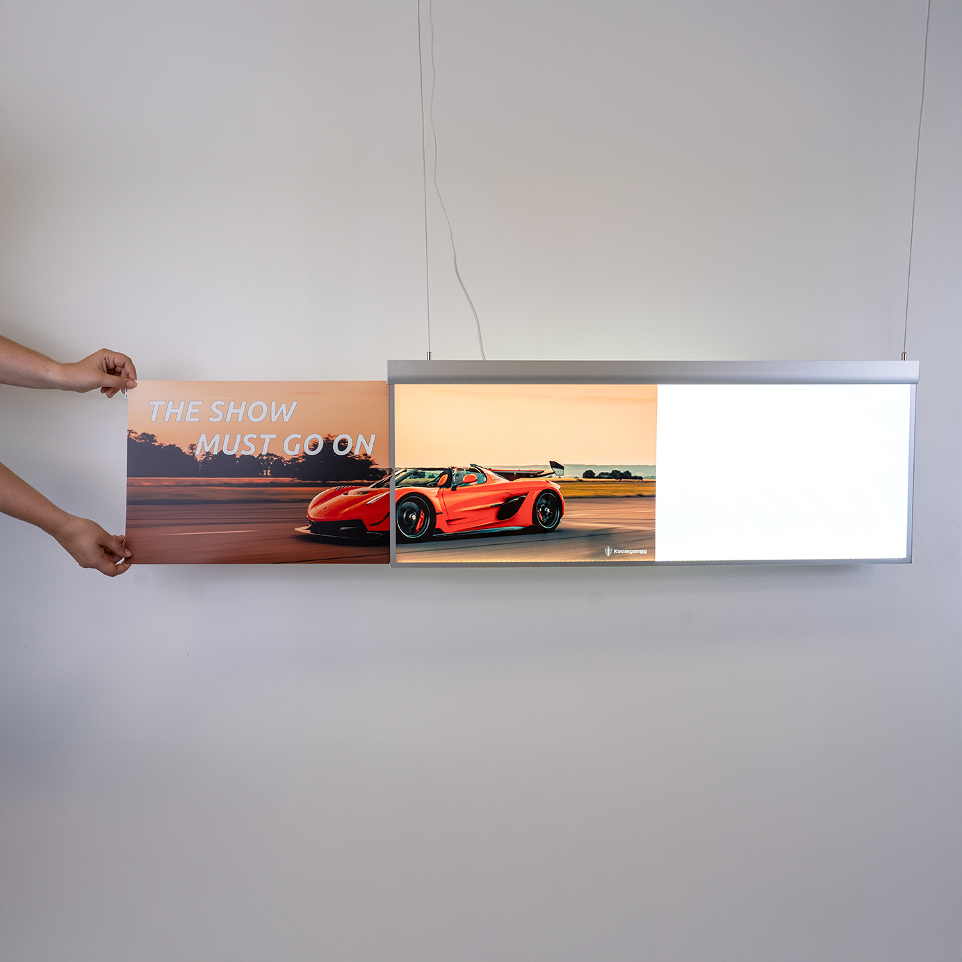 Ultra thin lightbox - horyzontalna - ledmesee | dwustronna