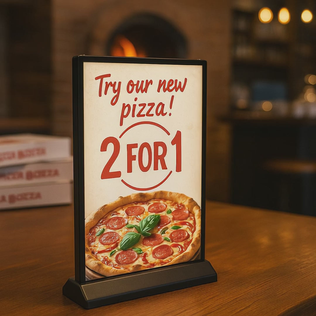 Ultra thin lightbox z wbudowanym powerbankiem - ledmesee | dwustronna